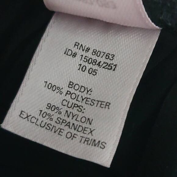 Vintage Y2K Victoria's Secret Black Silky Tulle Lace Nightie Dress Gown Lingerie - Picture 8 of 8